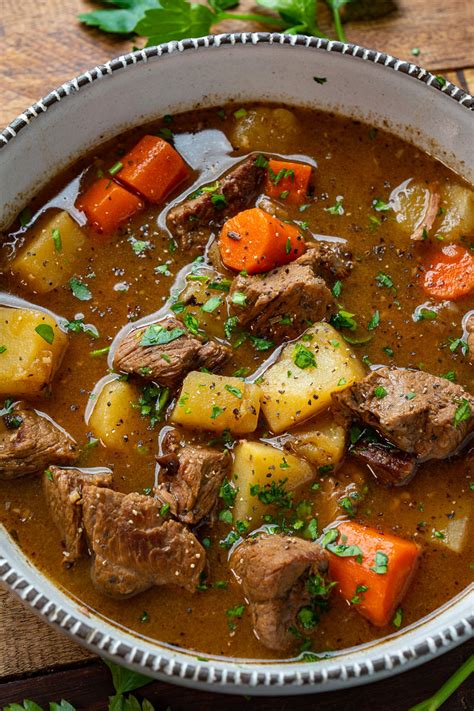 The beef stew of my dreams starts with large tender, juicy chunks of beef coated in a sauce that is rich and intense after dozens of pounds of stewed beef and scores of experiments, we've got the recipe. Irish Beef Stew - Closet Cooking