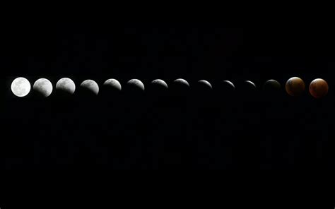 Download Wallpaper 3840x2400 Moon Phases Space Astronomy Black 4k
