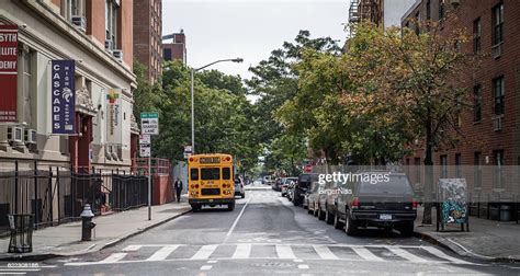 Street In Lower East Side Manhattan New York City Usa High Res Stock