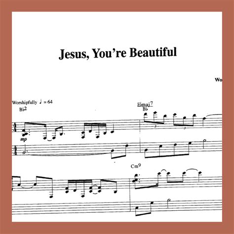 Jesus Youre Beautiful — Sara Groves