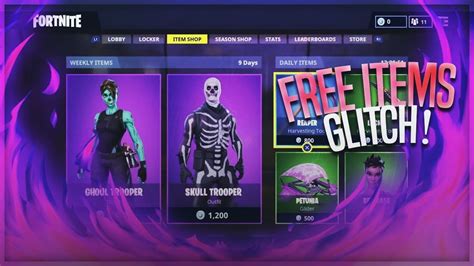 Free Glitch Spam Get Any Shop Item For Free Fortnite YouTube