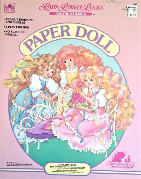 Lady Lovelylocks And The Pixietails Paper Doll Book 1987 Uncut