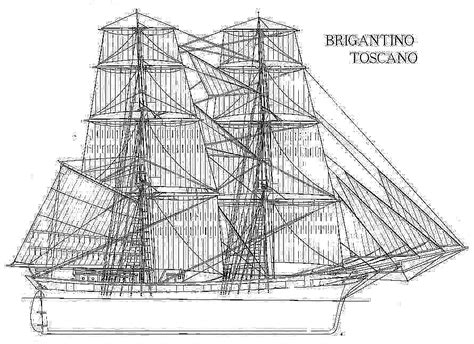 Brigantine Toscan Ship Model Plans Best Ship Models