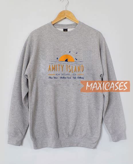 Amity Island Sweatshirt Unisex Adult Size S To 3xl