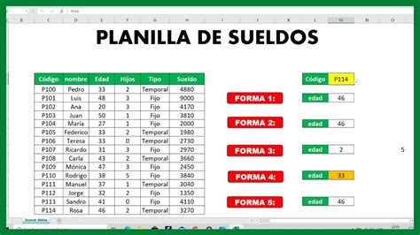 Fórmula Para Buscar Datos En Excel 5 Fórmulas Youtube