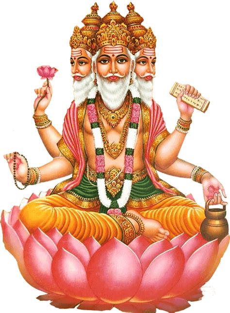 Lord Brahma Brahma Vishnu Free Transparent Png Download Pngkey