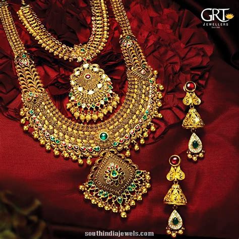 Bridal Gold Jewelleries From Grt South India Jewels Bridal Gold