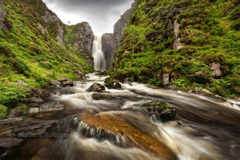 Nature Images Waterfalls Wailing Widow Falls In Summer Spate Assynt