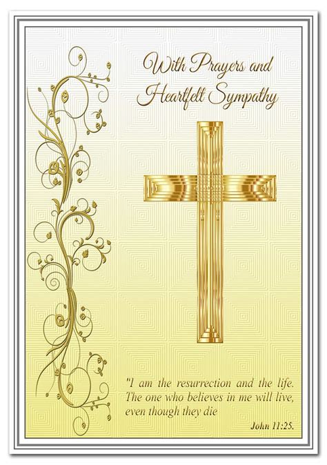 Buy Christian Sympathy Card Religious Deepest Condolence Cards