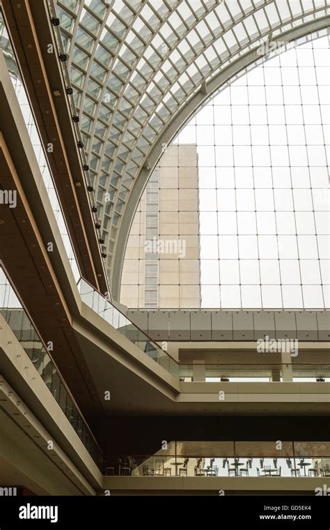 Modern Design Of Glass Atrium Ceiling Of Kimmel Center For Performing