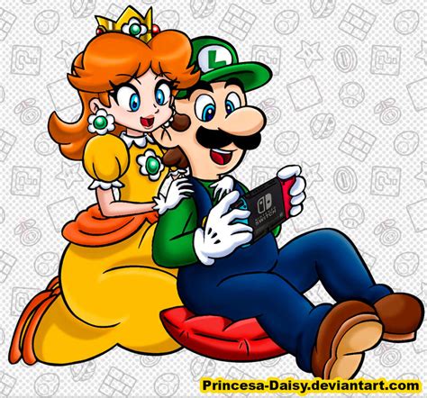 Luigi And Daisy Switch And Play By Princesa Daisy On Deviantart