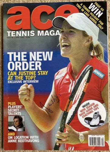 Justine Henin Autograph Ace Tennis Magazineのebay公認海外通販｜セカイモン