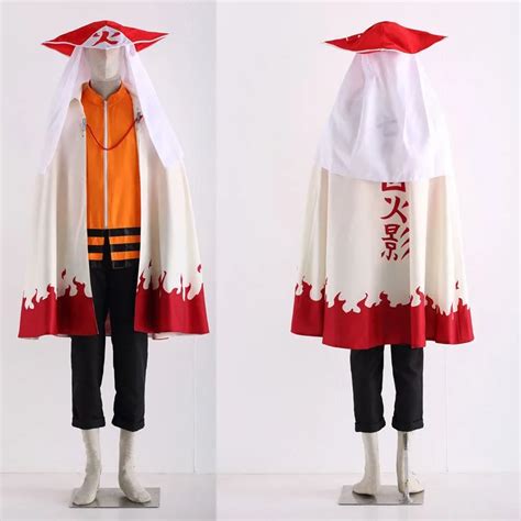 Japanese Anime Naruto Uzumaki Cosplay Costume Coat Pants Cloak 12