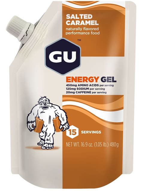Gu Energy Gel Bulk Pack 480g Salted Caramel At Uk