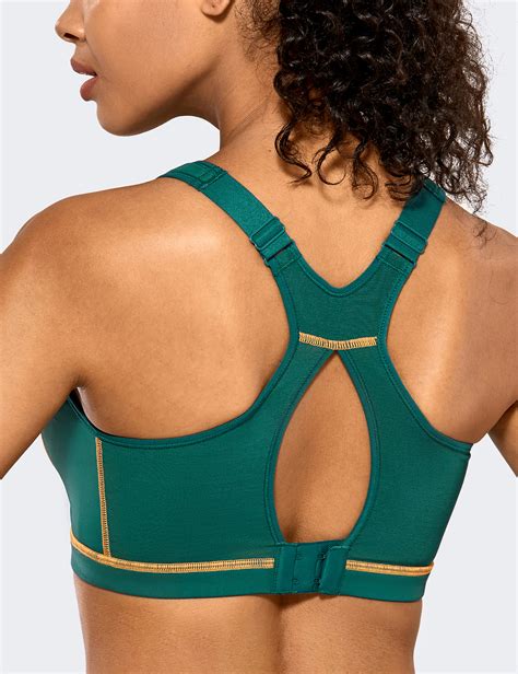 syrokan women s sports bra plus size high impact padded wireless running bra ebay