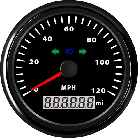 Samdo 85mm Speed Gauge Odometer Speedometer With Turning Indicator High