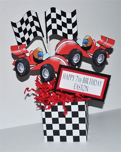 Race Car Red Centerpiece Qty1 Car Themed Parties Race Car Birthday