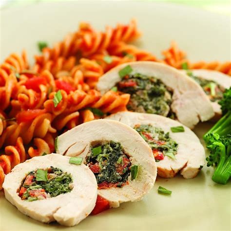 Then roll each chicken breast into a roll that resembles a pastry roll. Chicken Florentine Roll-Ups Recipe - EatingWell
