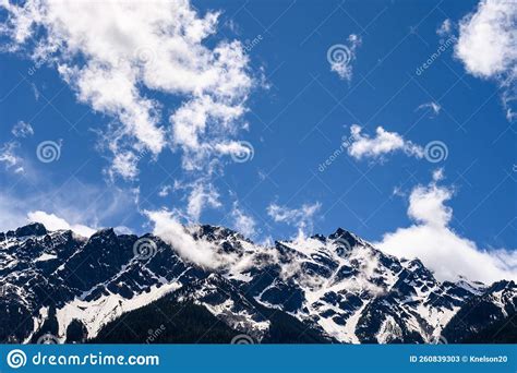Rugged Mountain Range With High Snow Covered Peaks Pemberton British