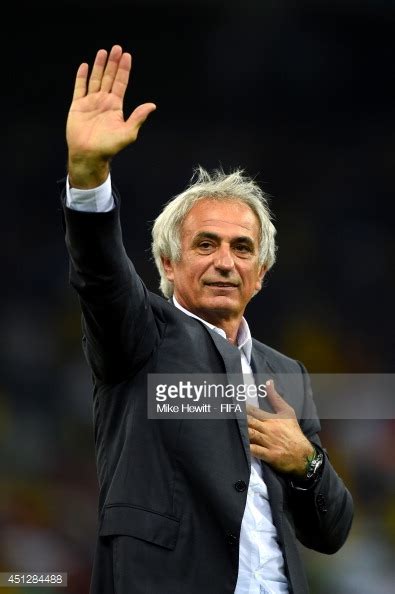 Head Coach Vahid Halilhodzic Of Algeria Acknowledges The Fans After A