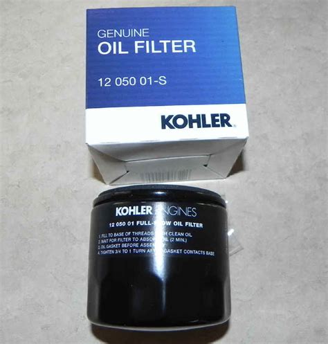 Kohler Oil Filter Part No 12 050 01 S1
