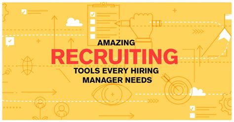 The job description of a hiring manager in the corporate setting. 9 Amazing Recruiting Tools Every Hiring Manager Needs ...