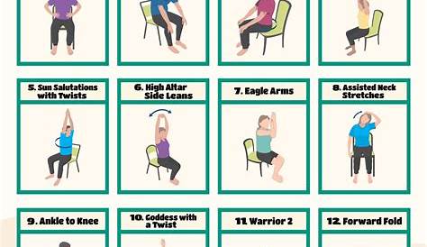 5 Best Printable Chair Yoga Poses PDF for Free at Printablee