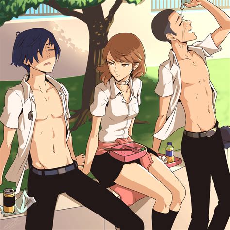 Omniformblue Iori Junpei Takeba Yukari Yuuki Makoto Persona 3