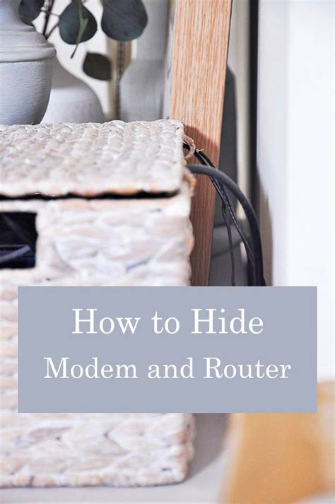 How To Hide Modem And Wifi Router In A Stylish Way Wifi Router Hide