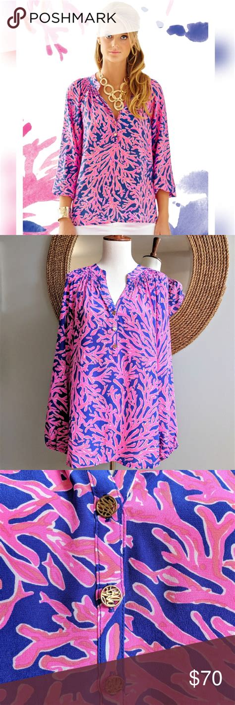 Lilly Pulitzer Elsa Silk Blouse Silk Blouse Lilly Pulitzer Clothes