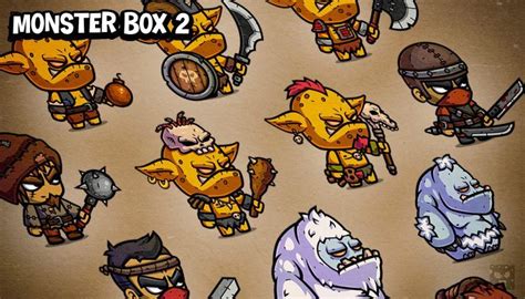 Monster Cartoon Rpg Characters 2 Gamedev Market в 2020 г Игровые арты