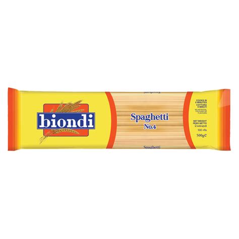 Biondi Spaghetti No4 500g X 20