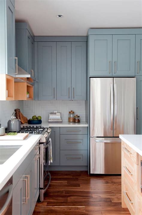 2030 Light Blue Kitchen Cabinets