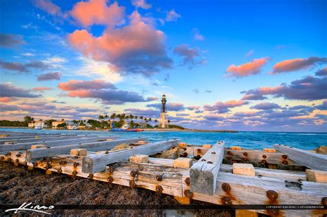 Hillsboro Inlet Lighthouse Pompano Beach Florida HDR Photography By Captain Kimo