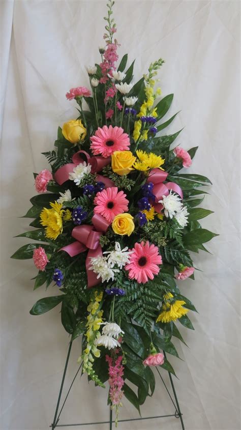 Cheap Pink Funeral Flowers Standing Spray