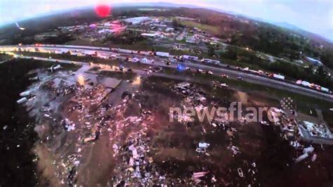 Incredible Aerial Footage Of Arkansas Tornado Youtube