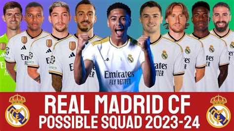 Real Madrid Possible Squad 2023 24 REAL MADRID CF LALIGA YouTube