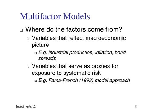 Ppt Arbitrage Pricing Theory And Multifactor Models Powerpoint