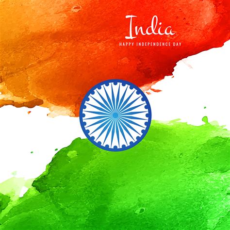 Watercolor Indian Flag Background Vector 2047698 Vector Art At Vecteezy