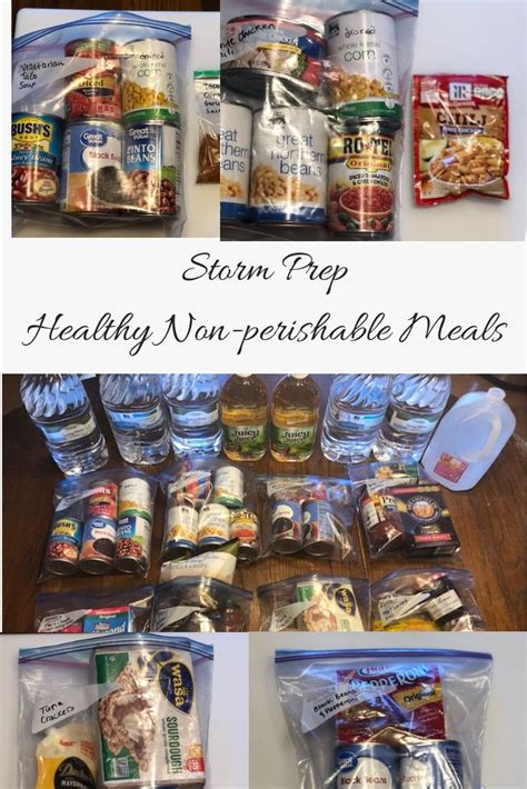 Keep the door closed as much as possible. Eight Healthy Non-Perishable Meal Ideas | Emergency ...