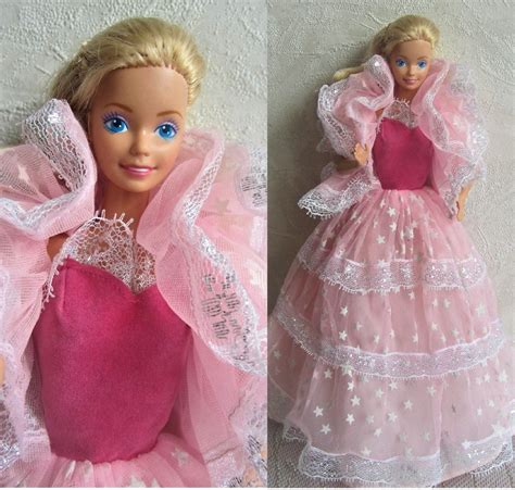 80s Barbie With Dream Glow 2248 Dress Vintage Barbie Pink Etsy Canada