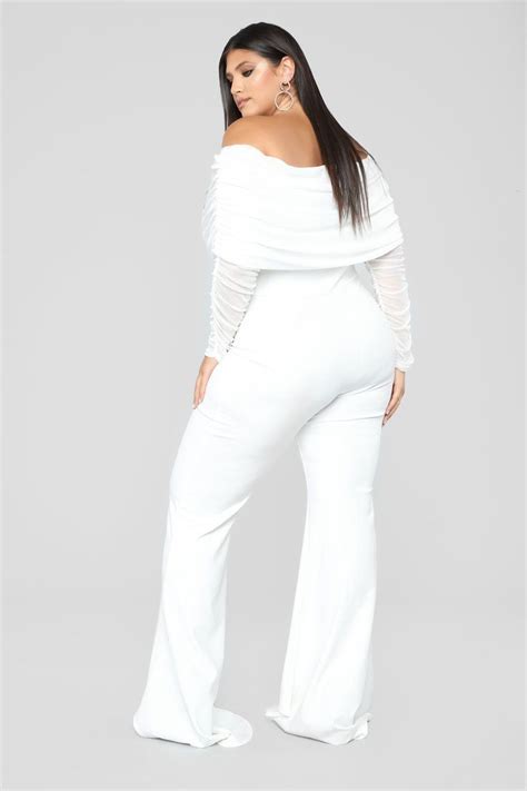 Plus Size Plus Size White Jumpsuit White Jumpsuit Outfit All White