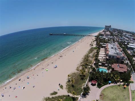 South Florida Aerial Voew Of Beach Stock Photo Image Of Coastline