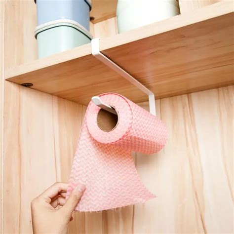 Creative Hanging Under Cabinet Paper Towel Holder Roll Paper Towel Rack