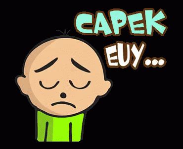 Gambar dp bbm lelah capek dan bete bergerak lucu. Capek Euy GIF - SiBacul Capek Tepar - Discover & Share ...