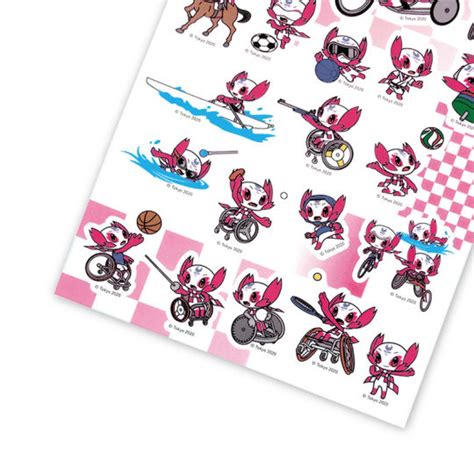 Tokyo 2020 Paralympics Someity Sports Face Stickers Japan Trend Shop