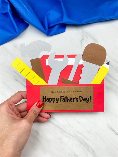 Fathers Day Toolbox Craft Free Template