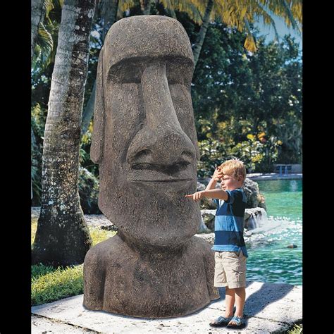 S p x o n 1 n s o r e 2 d f 7 b 0 x. Massive Easter Island Moai Head Statue - Stands 6 Feet Tall!