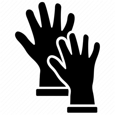 Cleaning gloves, gloves, pair of gloves, rubber gloves, sweeping icon
