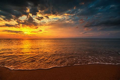 Ocean Sunset Hd Wallpaper Background Image 2000x1334